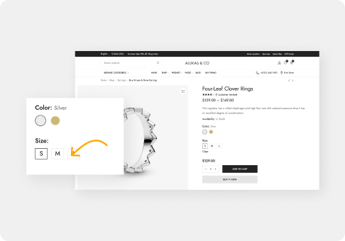 Selected Product Variant