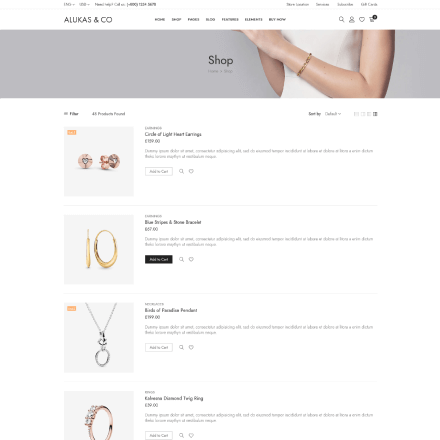 ShopList Fullwidth