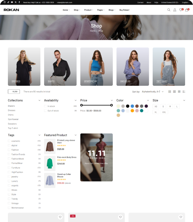 Dropdown Sidebar